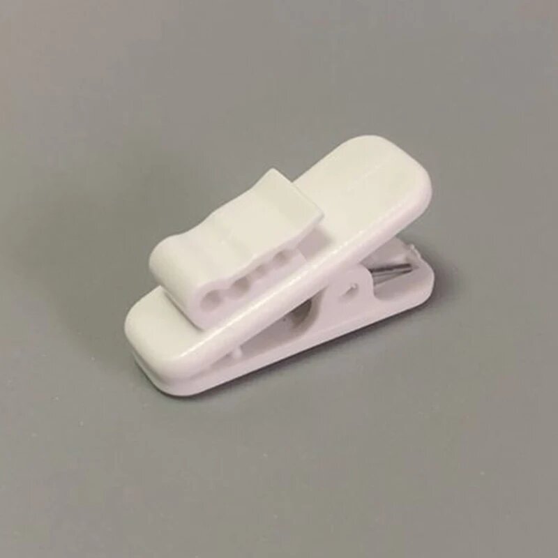 Комплект зажимов для наушников KOQZM 10 шт черный белый пластик