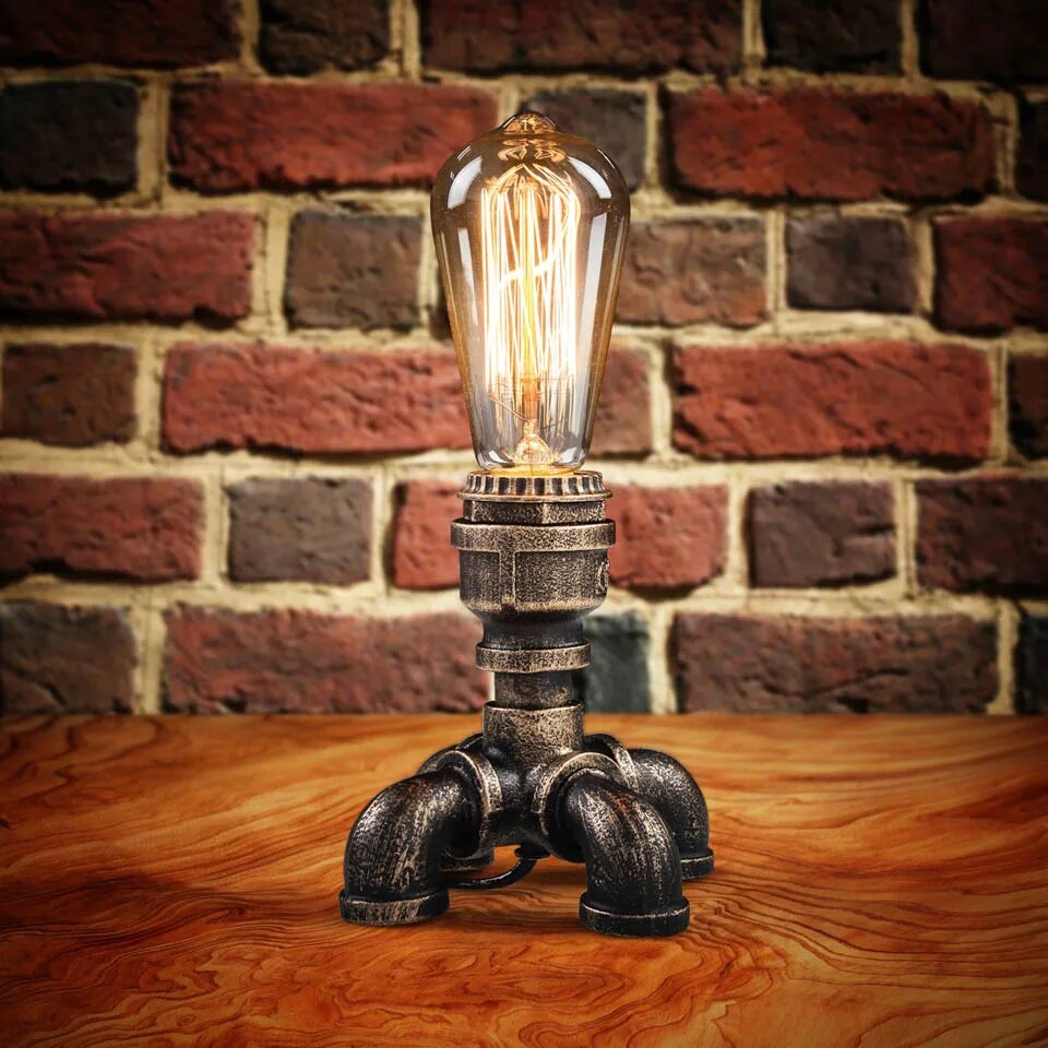 Настольная лампа YUENSLIGHTING индустриального стиля