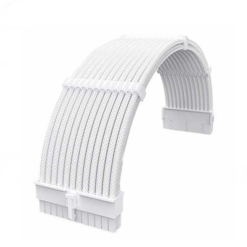 Белая материнская плата ATX SZKSJ, MB 24Pin ATX cable, 30cm