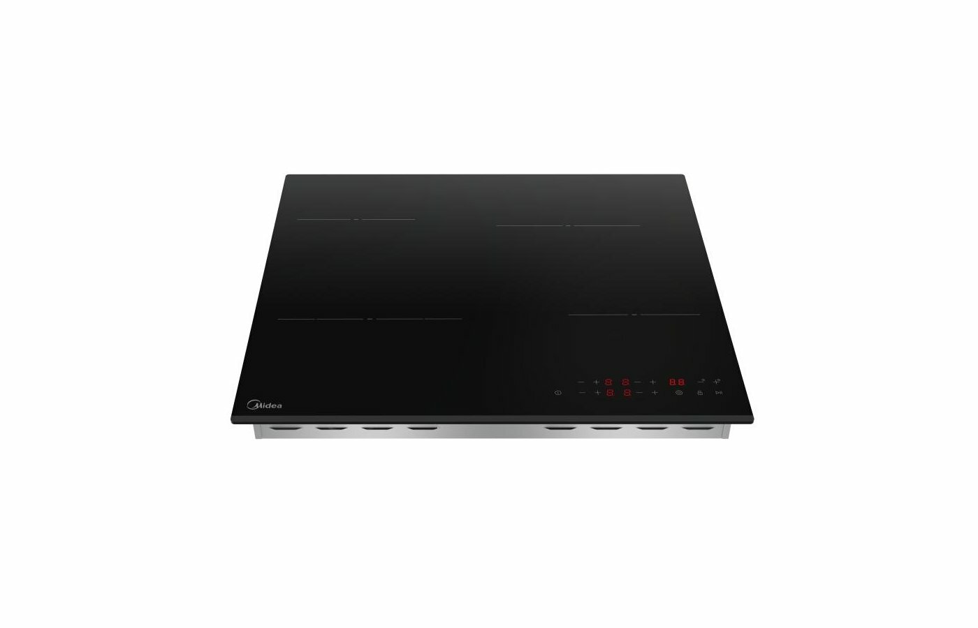 Варочная панель Midea MCH64303F, электрическая, стеклокерамическая, чёрная, 4 конфорки — фото 1