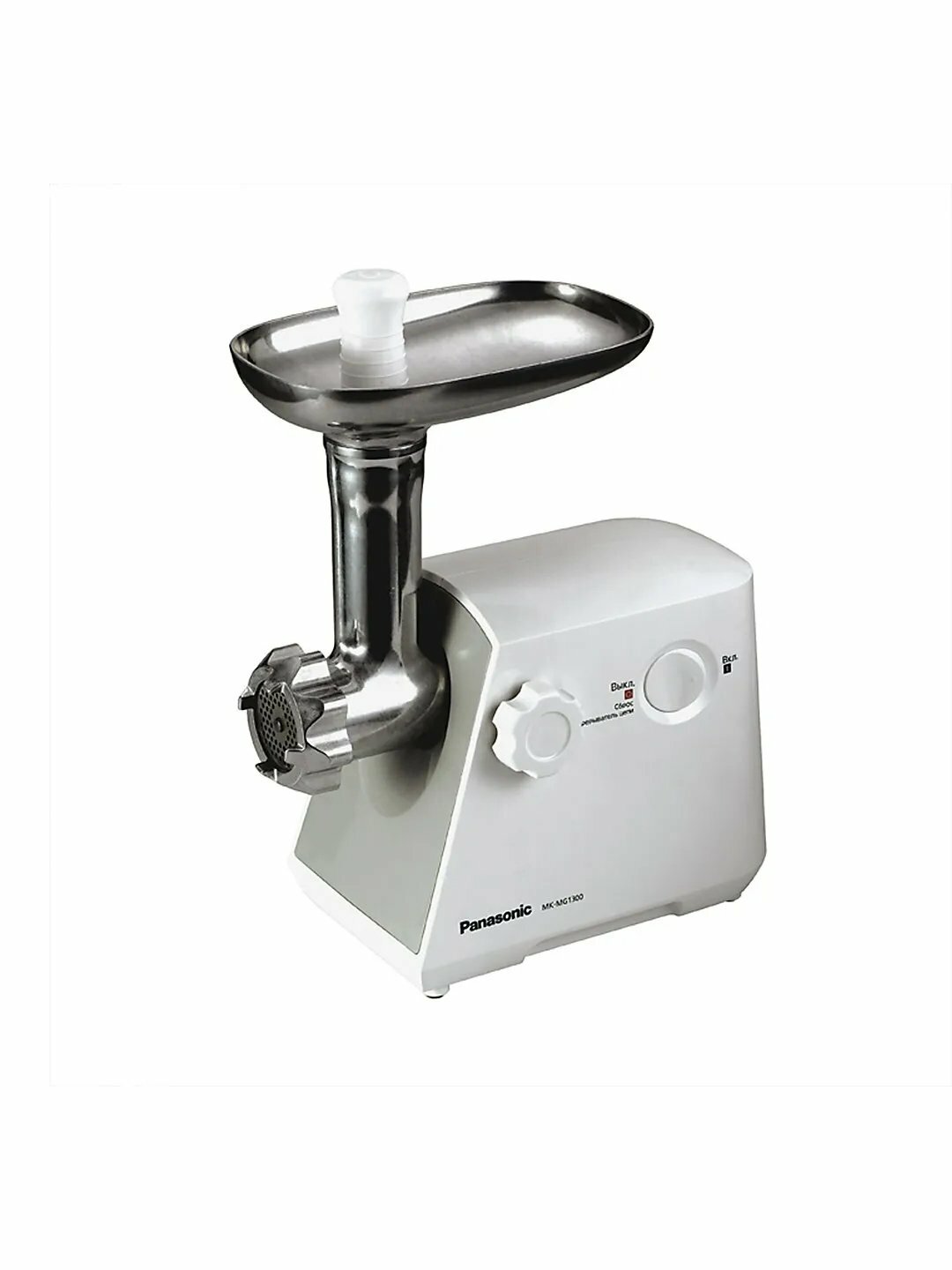 Мясорубка Panasonic MK-MG1300WTQ 1300Вт, 1.2кг/мин, защита от перегрева — фото 1