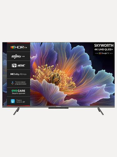 Изображение товара Телевизор Skyworth 75' 75Q66H, разрешение 4К Ultra HD, QLED, Google TV