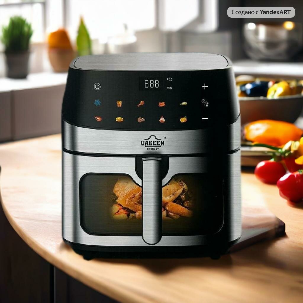 Многофункциональный аэрогриль 10в1 от UakeenZL 1706 (Германия), 10л