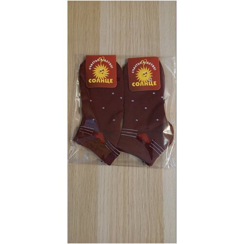 фото Носки солнце 2 пары, размер 28-32, бордовый