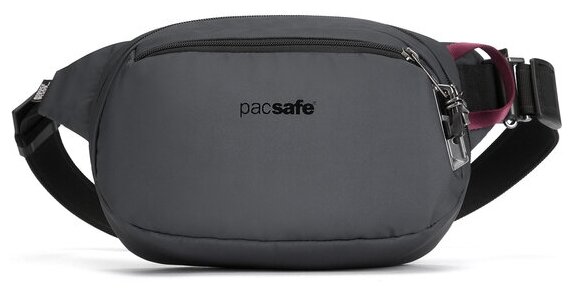 Поясная сумка антивор Pacsafe Vibe 100, серый, 4 л.