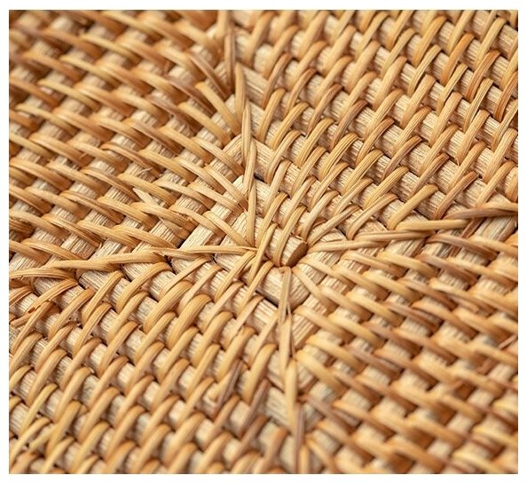 Корзинка плетеная из ротанга прямоугольная - фотография № 9