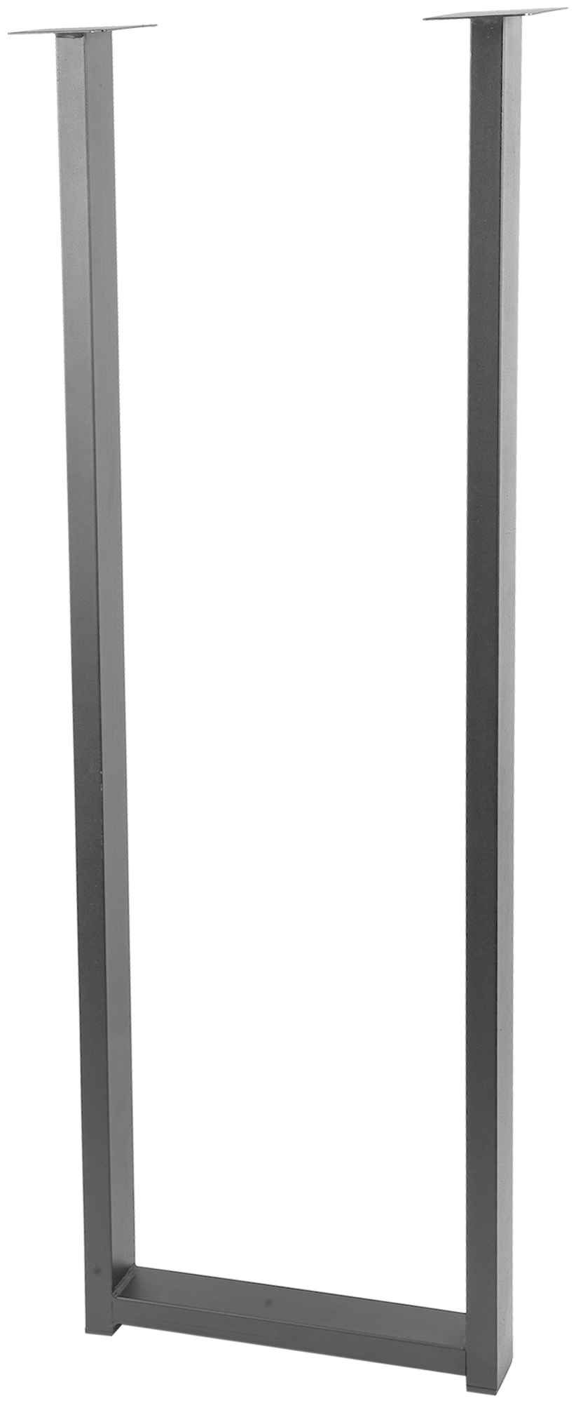 Подстолье для рабочей поверхности Лофт 110 см, сталь, цвет чёрный - фотография № 6