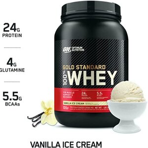 Сывороточный протеин OPTIMUM NUTRITION 100% Whey Gold Standard 912 г, Ванильное мороженое
