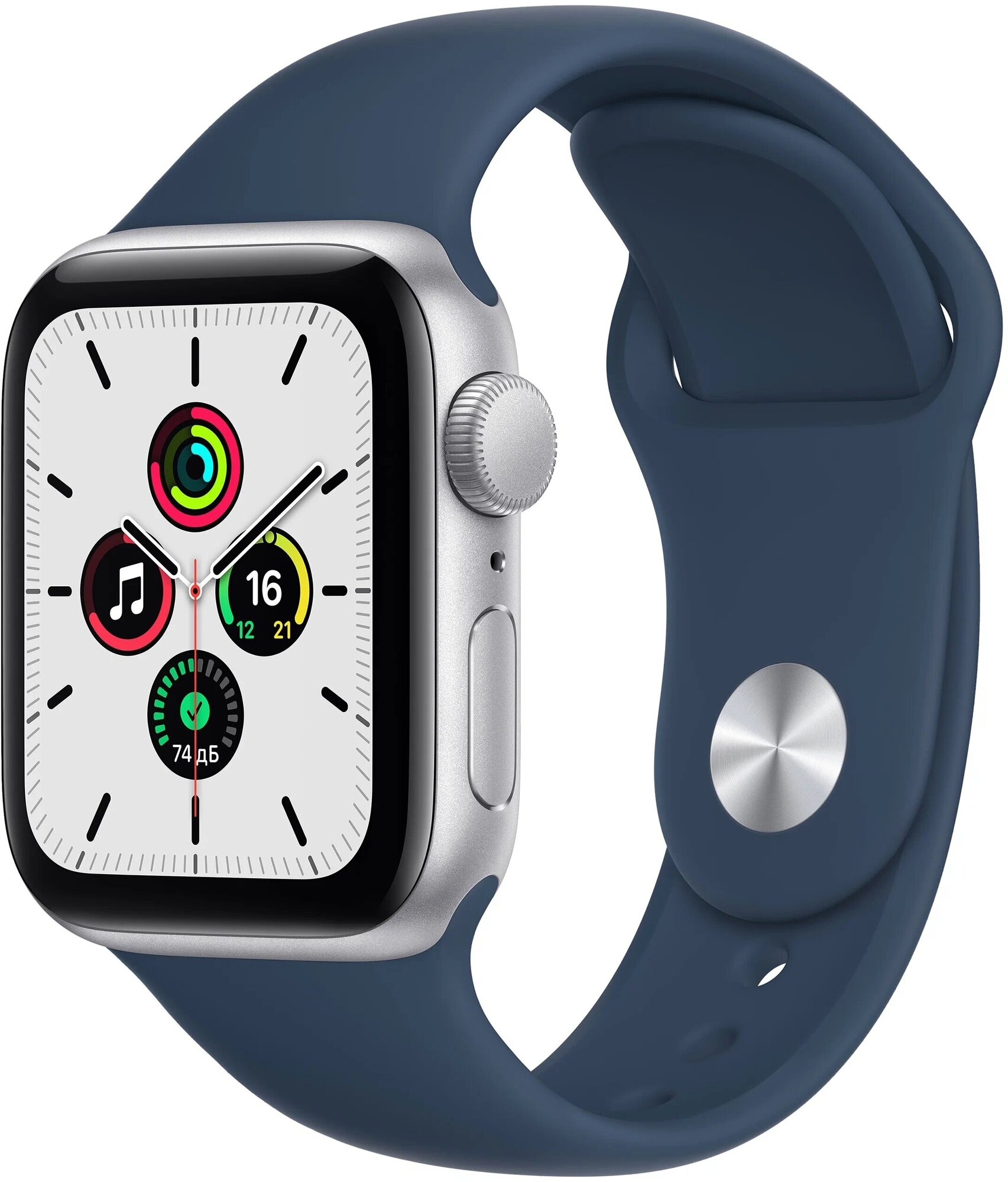 Apple Watch SE 40mm Silver Case Blue Band (MKNY3)