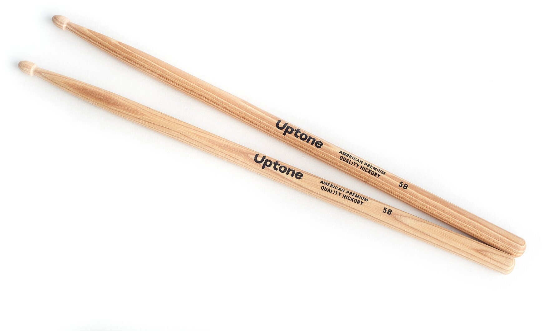 UPTONE American Premium Quality Hickory 5B барабанные палочки, орех, деревянный наконечник, цвет - натуральный