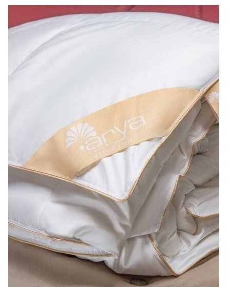 Одеяло 1,5 спальное Arya из гусиного пуха 155x215 Deluxe Line Glory Белый полутороспальное - фотография № 7
