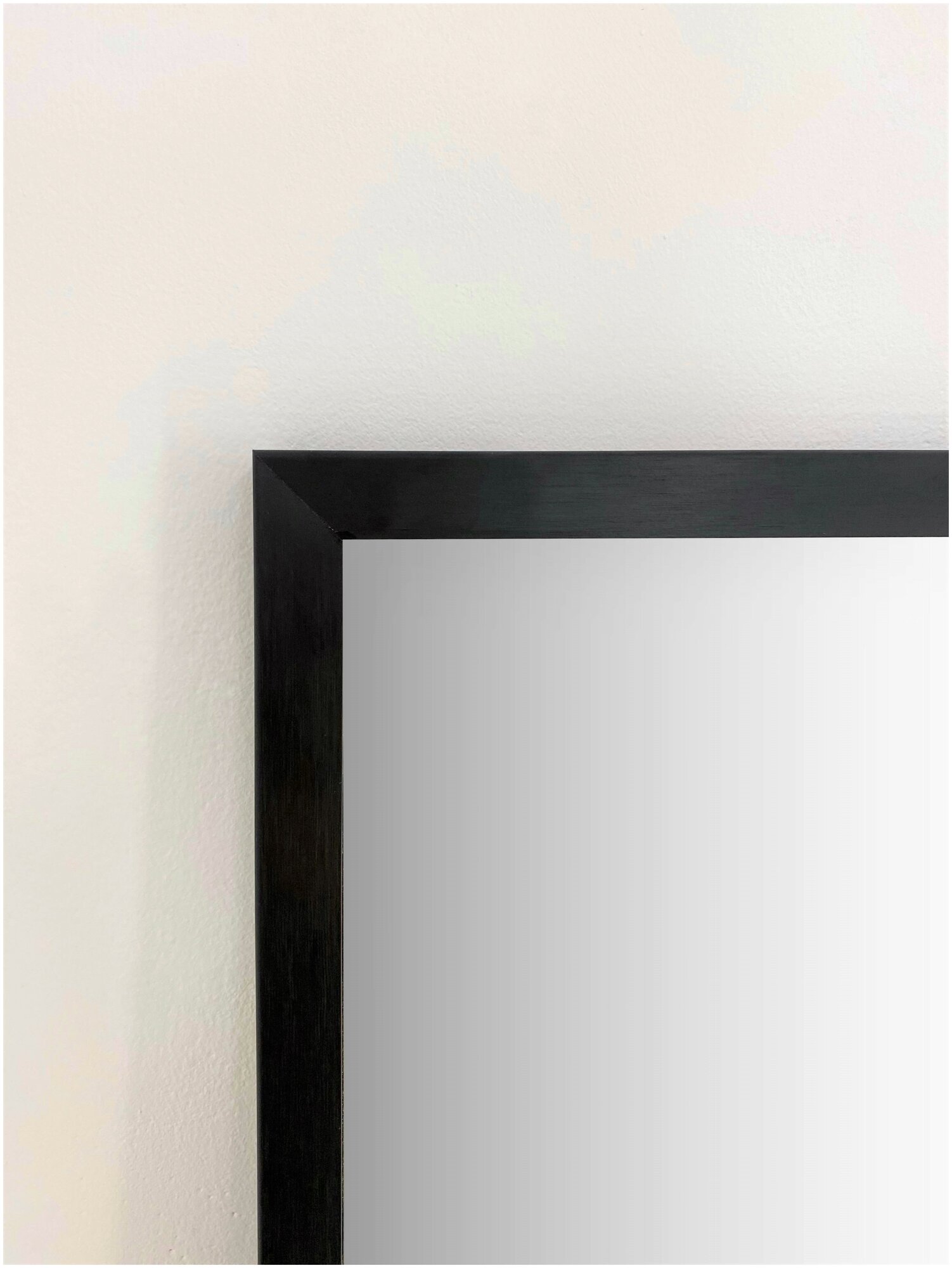 Интерьерное зеркало настенное 163/66 в алюминиевой раме цвет "Черный" - фотография № 6