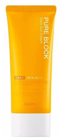 Солнцезащитный крем для лица A'PIEU Pure Block Daily Sun Cream SPF 50+, PA++++ 100ml