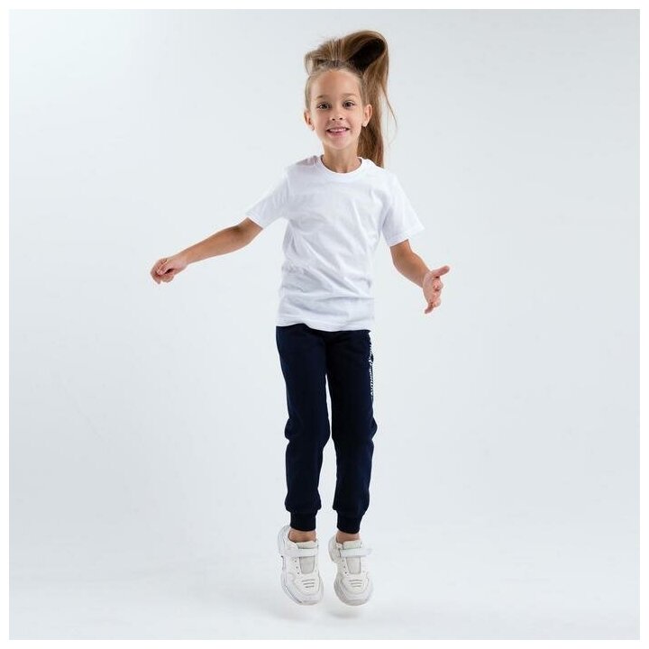 Футболка LEONE KIDS 7088368 для девочки, цвет белый, размер 128 см - фотография № 7