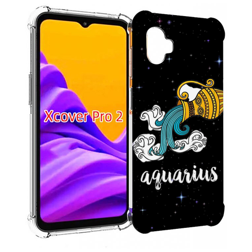 Чехол MyPads знак зодиака водолей 2 для Samsung Galaxy Xcover Pro 2 задняя-панель-накладка-бампер чехол mypads знак зодиака скорпион 2 для samsung galaxy xcover pro 2 задняя панель накладка бампер