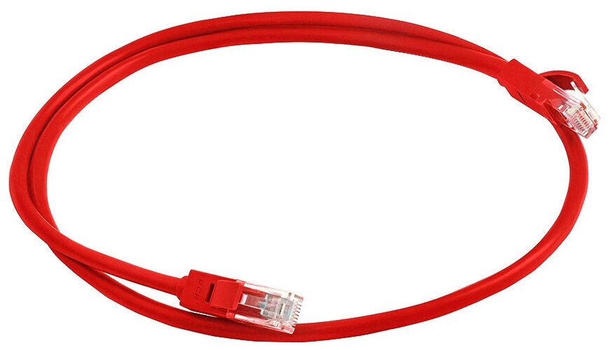 GCR Патч-корд прямой 30.0m UTP кат.5e, красный, 24 AWG, литой, ethernet high speed 1 Гбит/с, RJ45, T568B Green Connection - фото №10
