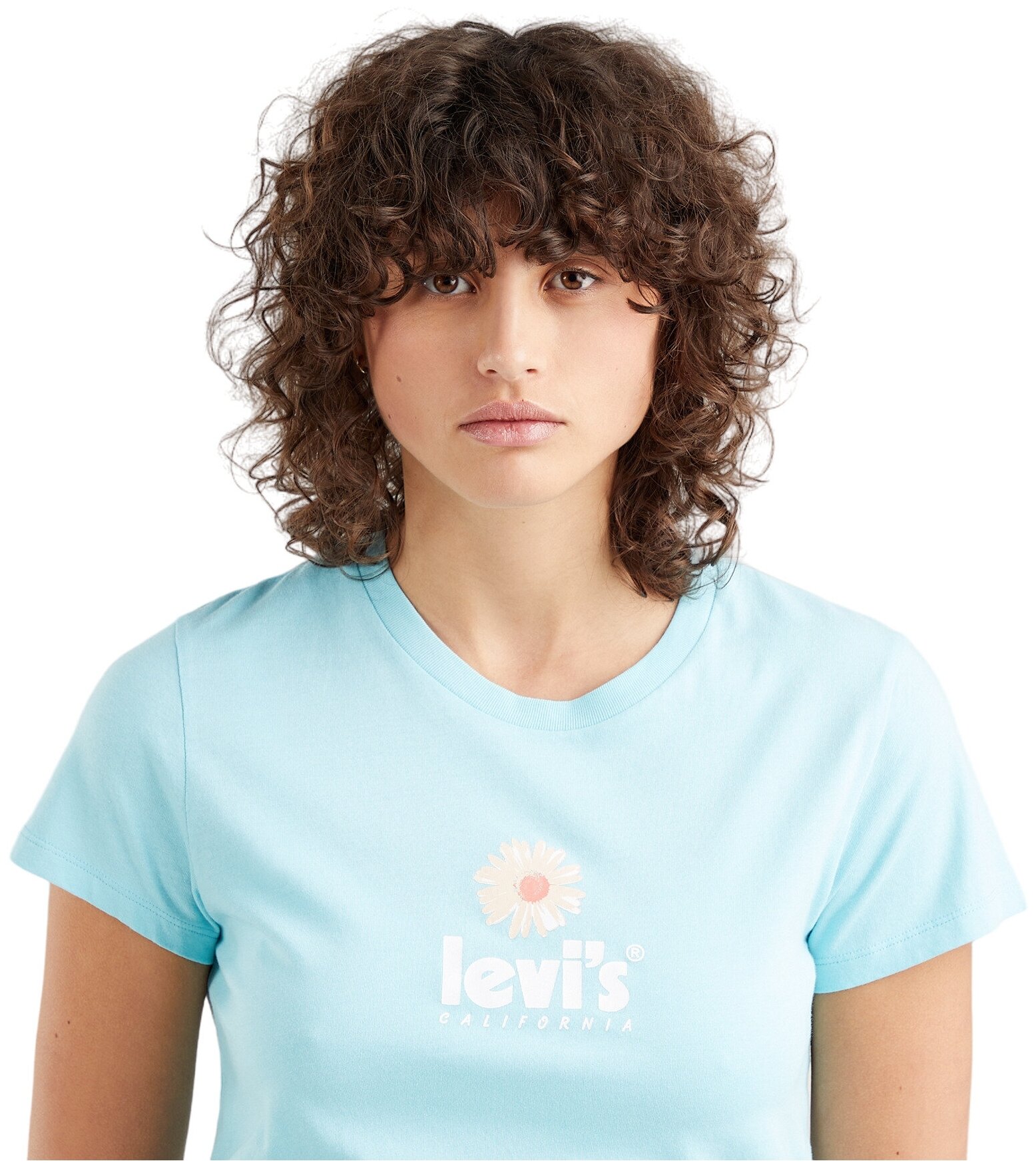 Футболка Levi's, размер XS, голубой — фото 1