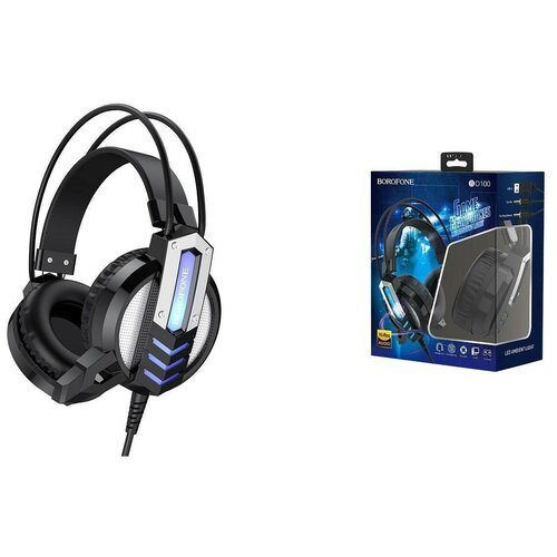 Наушники игровые BO100 BOROFONE Fun gaming headphones черный игровые с гарнитурой 171000₽