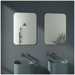 Зеркало настенное Прямоугольное EDGE EVOFORM 50х70 см, для гостиной, прихожей, спальни, кабинета и ванной комнаты, SP 9873