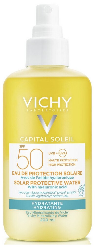 Vichy Капиталь Идеал Солей Солнцезащитный двухфазный спрей увлажняющий SPF50 200мл