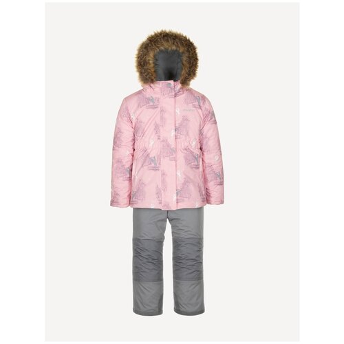 Комплект для девочки (куртка, полукомбинезон), Gusti, GW21GS828-PINK, размер 4/104
