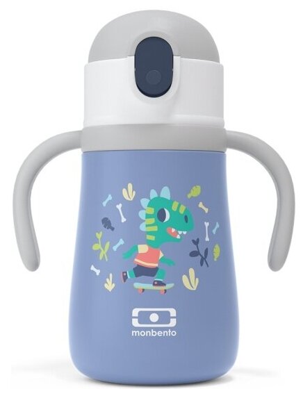 Термос детский Monbento Stram 360 мл blue Dino (37224014)