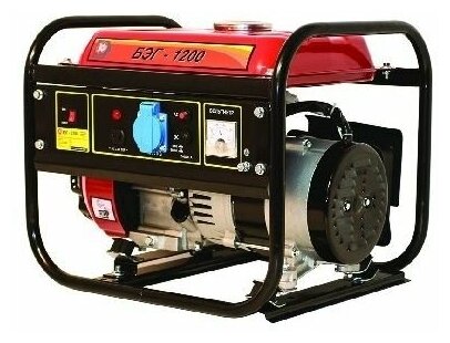 Генератор Калибр БЭГ-1200 бензиновый красный