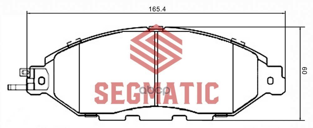 Колодка Торм Диск Пер Nissan Pathfinder 3.5 2013- Nissan Murano 3.5 2014- Infiniti Qx60 3.5 2012- SEGMATIC арт. SGBP2628