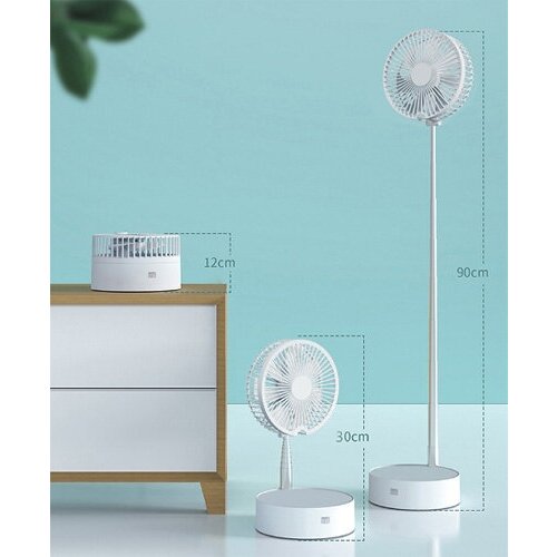 Портативный телескопический настольный беспроводной вентилятор Xiaomi Qualitell Portable Fan W1