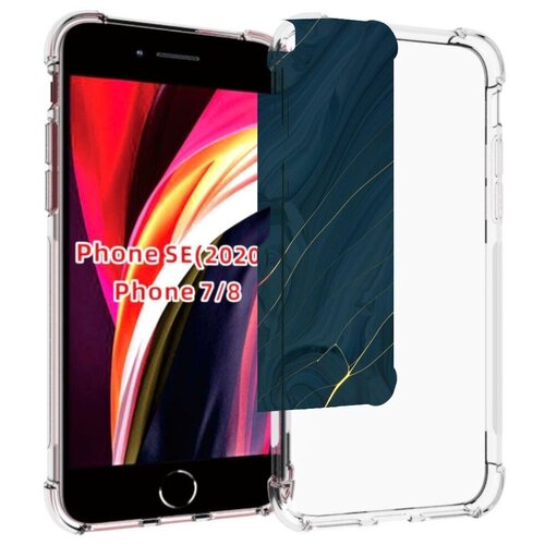 Чехол MyPads дерево с золотыми трещинами для iPhone 7 4.7 / iPhone 8 / iPhone SE 2 (2020) / Apple iPhone SE3 2022 задняя-панель-накладка-бампер чехол mypads дерево с глазами акварель для iphone 7 4 7 iphone 8 iphone se 2 2020 apple iphone se3 2022 задняя панель накладка бампер