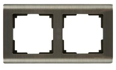Рамка для двойной розетки Werkel METALLIC W0081602 4690389159077 - фото №2