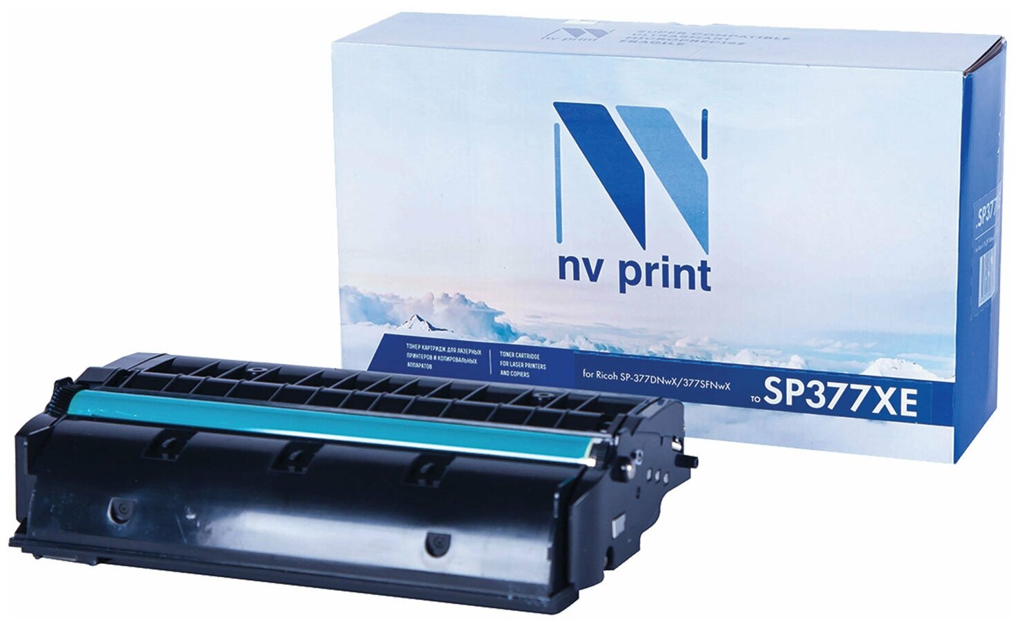 Картридж для лазерных принтеров NV PRINT для Ricoh SP-377DNwX, 377SFNwX, 6400 страниц NV-SP377XE