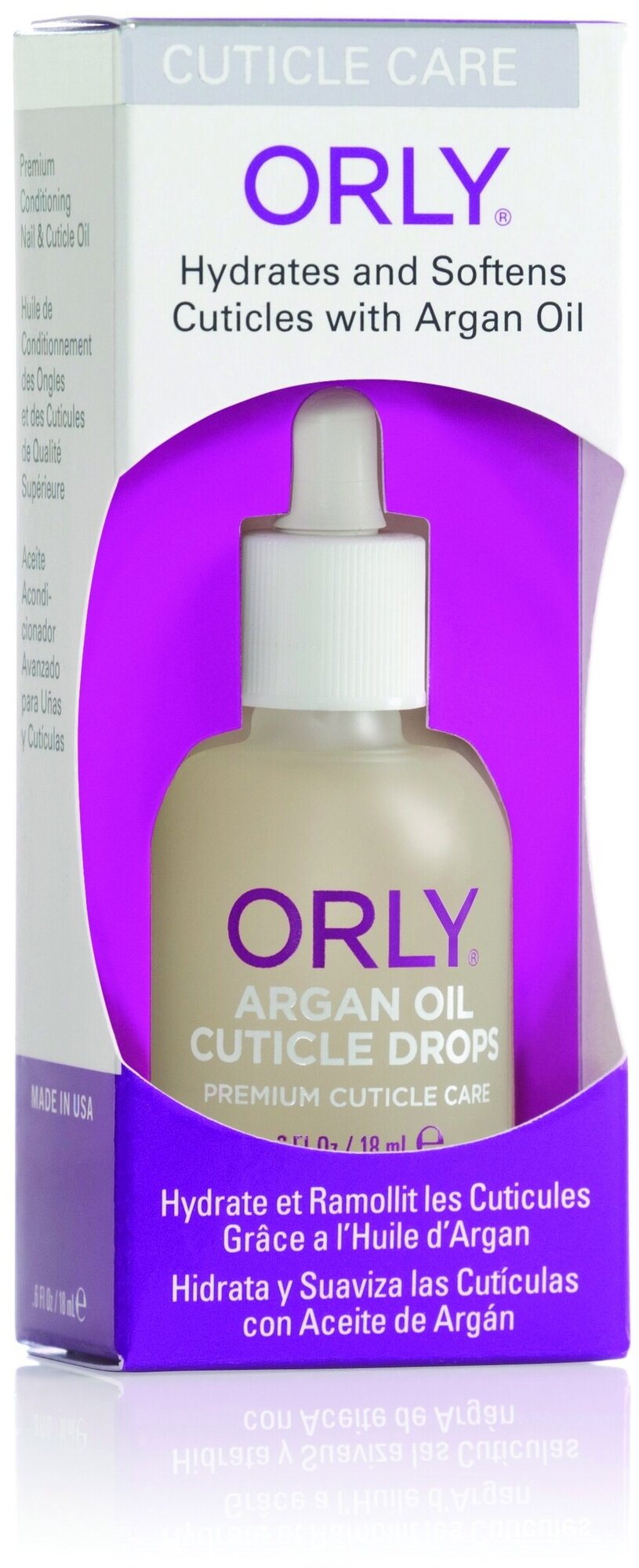 Аргановое масло для увлажнения и смягчения кутикулы Argan Oil Cuticle Drops 18мл ORLY 18мл