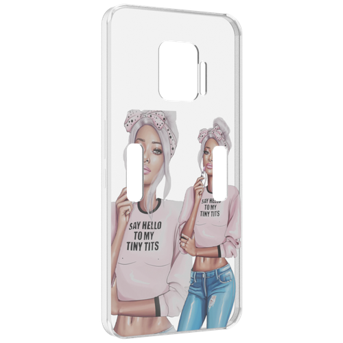 Чехол MyPads Девушка-в-розовой-футболке женский для ZTE Nubia Red Magic 7 Pro задняя-панель-накладка-бампер