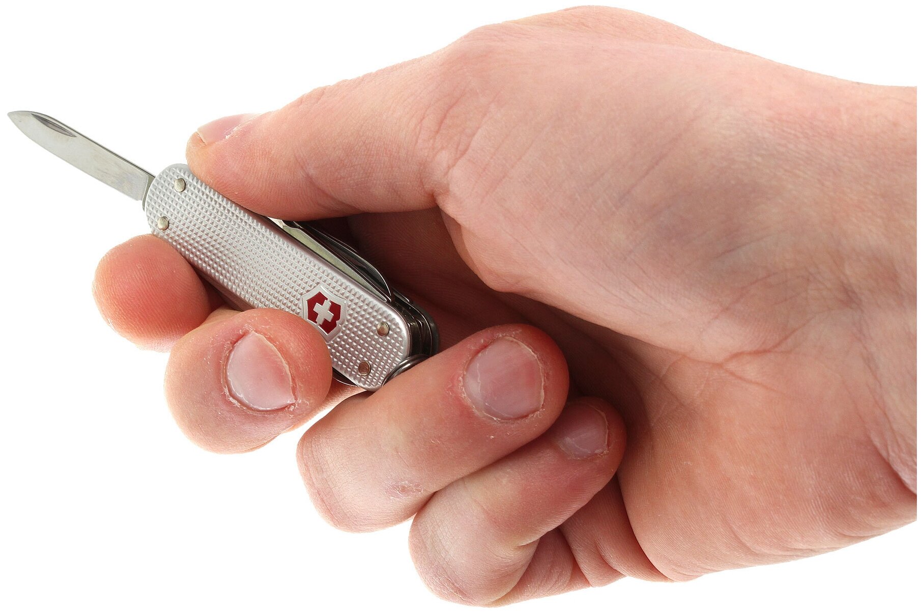 Victorinox Нож-брелок Alox MiniChamp, 58 мм, 14 фнк, серебристый 0.6381.26, 0.6381.26 - фотография № 4