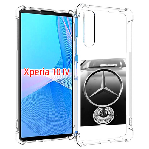 Чехол MyPads мерседес mercedes 6 мужской для Sony Xperia 10 IV (10-4) задняя-панель-накладка-бампер