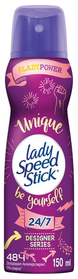 Дезодорант Lady Speed Stick Unique спрей женский