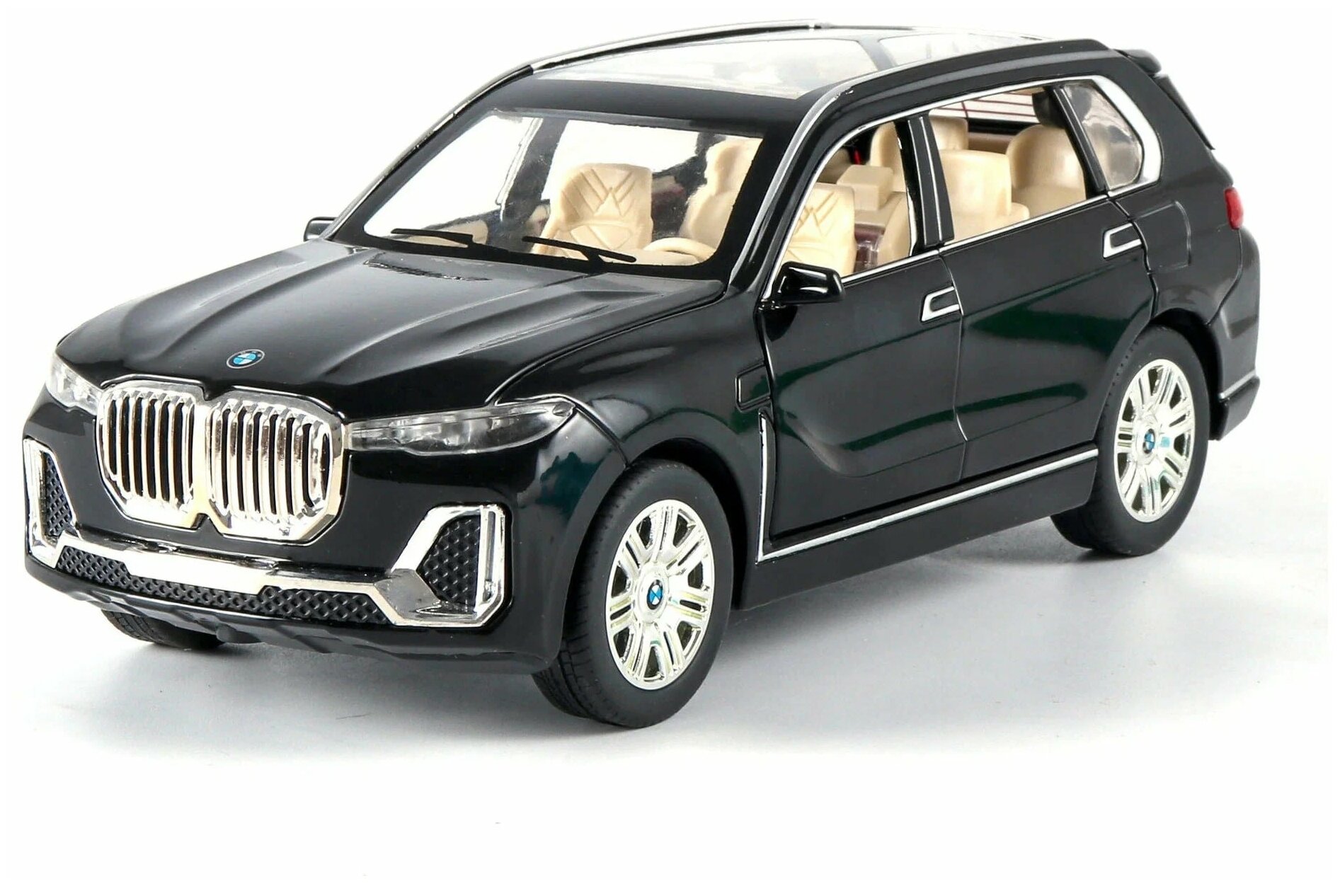 Коллекционная модель BMW X7 1:24 ( металл, свет, звук)