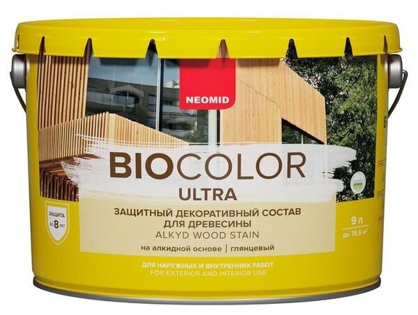 NEOMID пропитка DECOR Bio Color Ultra, 9 л, бесцветный