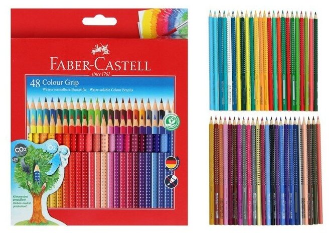 Цветные карандаши Faber-Castell GRIP 2001, 48 шт - фото №3