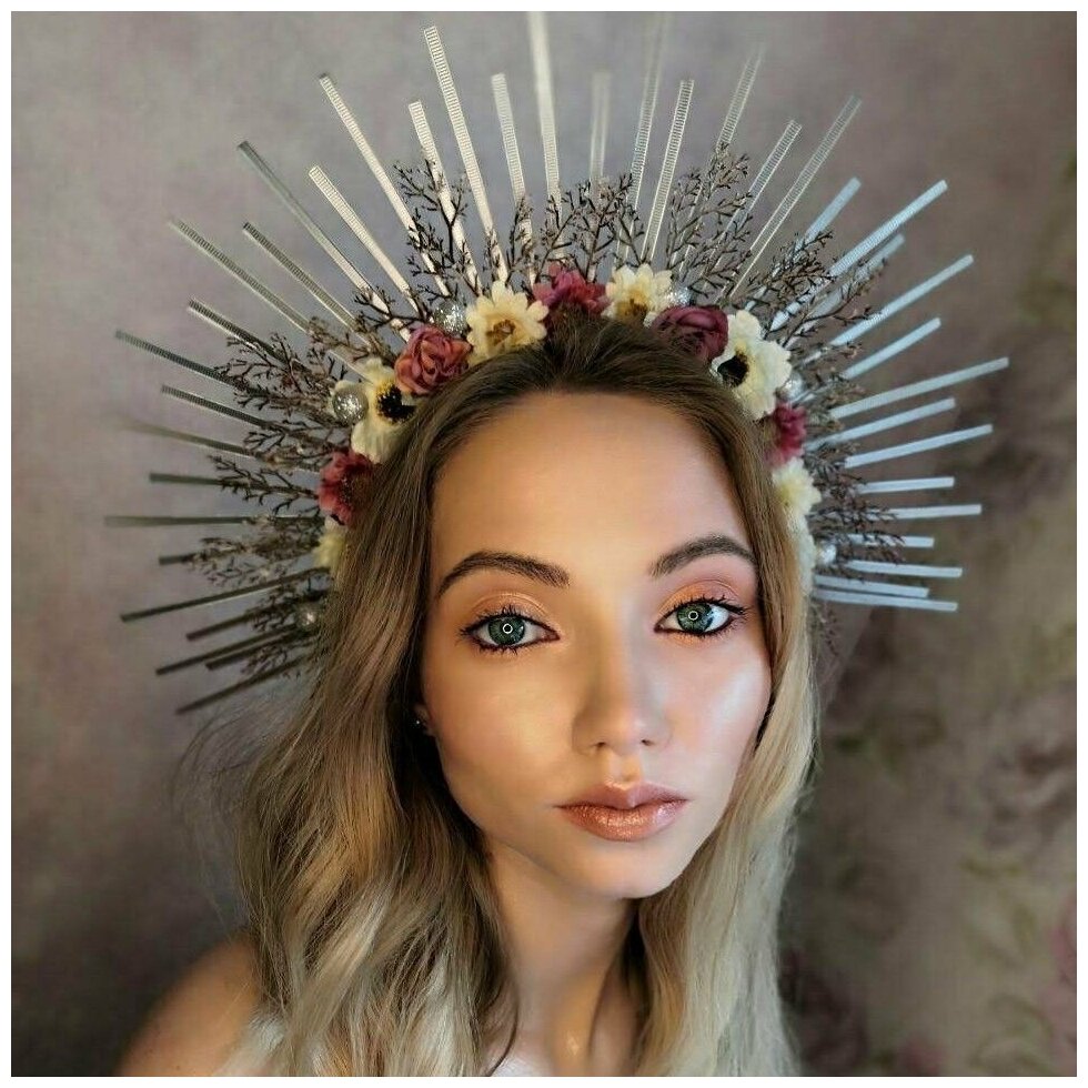 Ободок для волос женский Фотореквизит Корона нимб Корона для маскарада ...