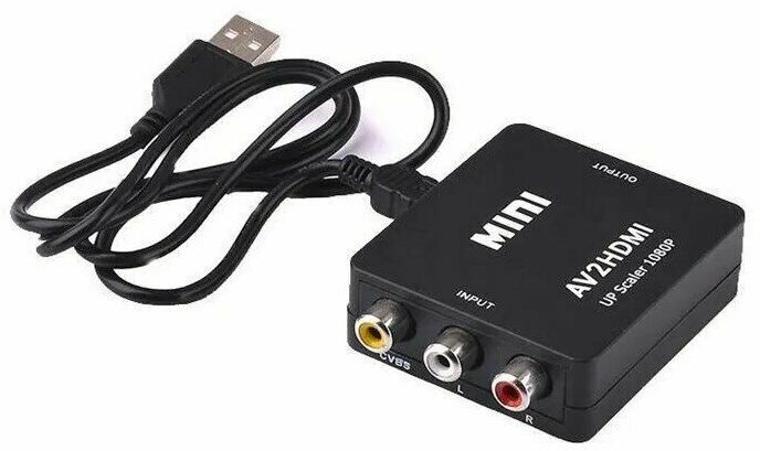 Переходник (модулятор) 3RCA (вход)- HDMI (выход)