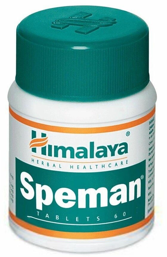 Экстракт растений Спеман Хималая (Speman Himalaya Herbals), улучшение потенции, лечение мужского бесплодия, заболевания простаты, 60 таб.