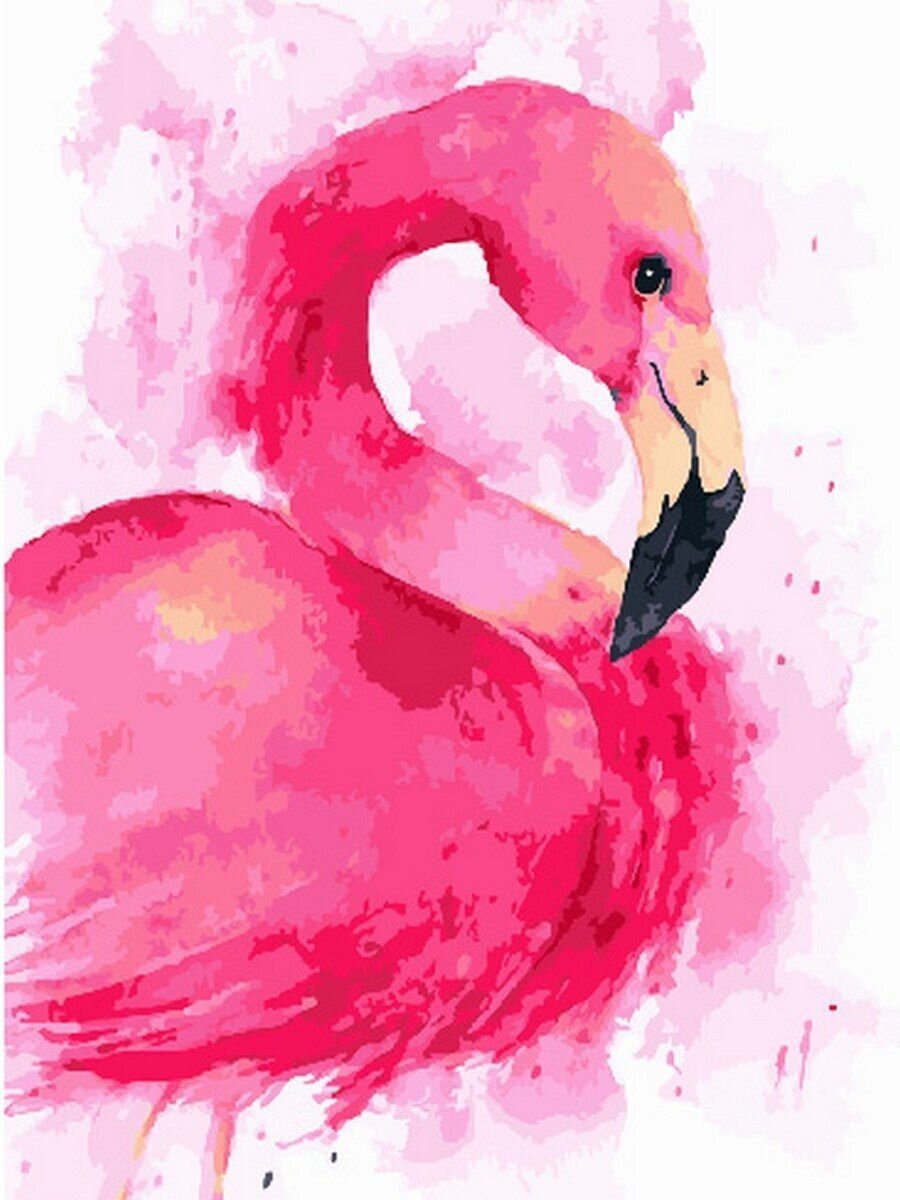 Картина по номерам Розовый фламинго 40х50 см Hobby Home