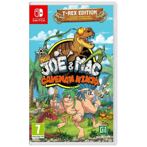 New Joe and Mac: Caveman Ninja - T-Rex Edition [Nintendo Switch, русская версия] new joe and mac caveman ninja t rex edition для ps5 русские субтитры и интерфейс