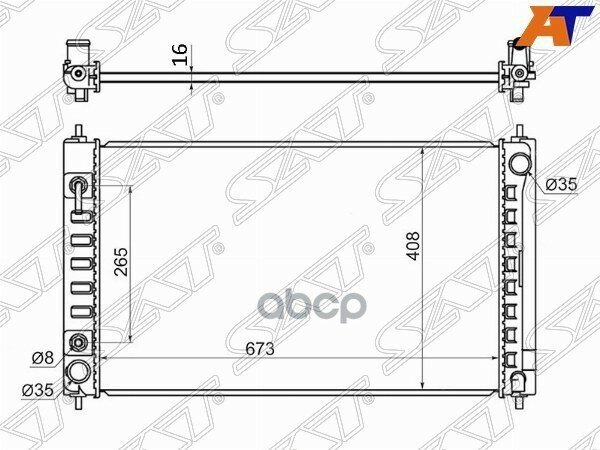 Радиатор Nissan Teana 08-20 / Altima 06- Sat арт. NS0004-J32