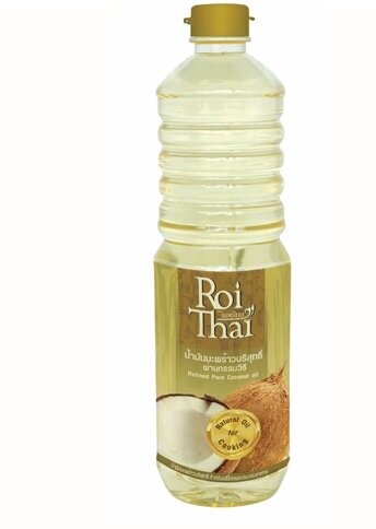 Roi Thai, Масло кокосовое 100%, рафинированное, 1000 мл
