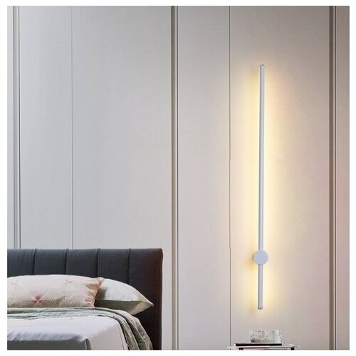 Светильник настенный бра ElegantLight DZN-31357 SILVER/серебро D800/H140/1/LED/8W 4000K Minimal Line