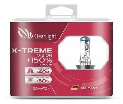 CLEARLIGHT ML9005XTV150 Лампа 12 В HB3 60 Вт X-treme Vision +150% 2 шт. блистер ClearLight