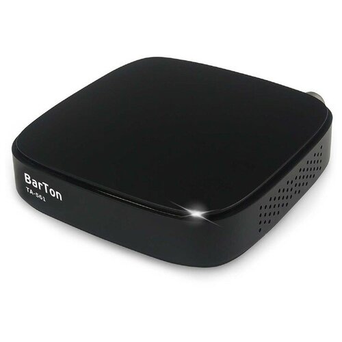 Приставка для цифрового ТВ BarTon TA-561, FullHD, DVB-T2, HDMI, USB, чёрная пульт ду для barton ta 561
